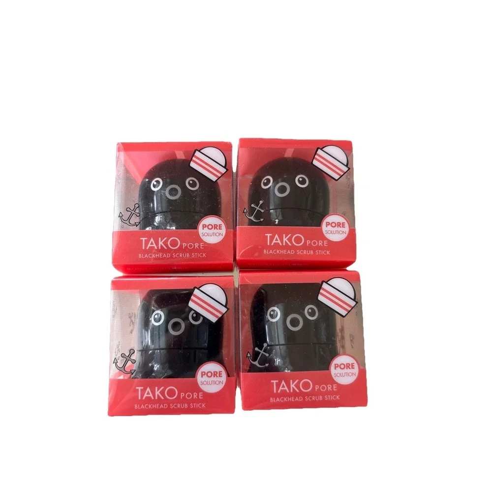 TONYMOLY Tako Pore‎ Blackhead Scrub Stick 0.8 oz Korean Tony Moly Cleanse 4 Pack